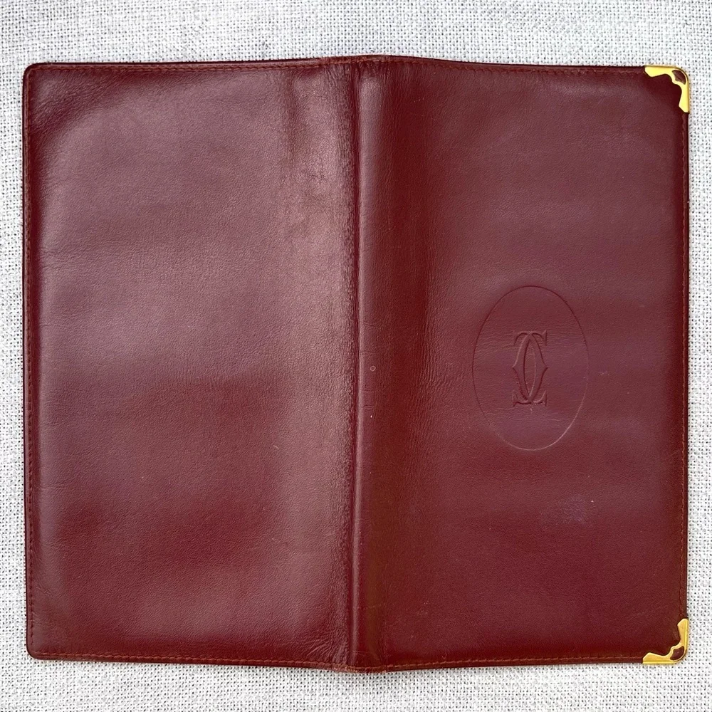 Cartier Must De Cartier Burgundy Wallet Unisex
